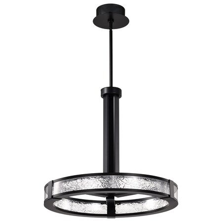Nuvo Darrow, 24 Inch LED Pendant, Matte Black, Acrylic Panels 62/2003